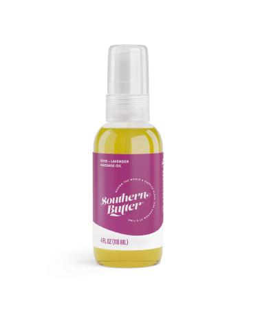 Southern Butter All-Natural Intimate Massage Oil Rose and Lavender 4-Ounce Bottle