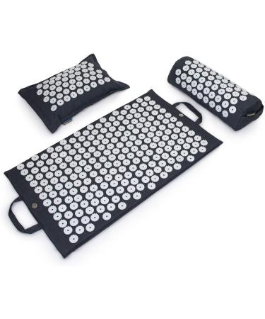 Yoga-Mad Acupressure Pillow for Neck & Shoulders | Acupuncture Massage Roll | Stress Relief & Back Pain Relief Pillows - Buy Online on GoSupps.com