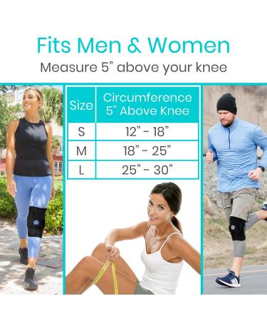 Vive Hinged Knee Brace for ACL & Meniscus Tear - Lightweight Breathable Open Patella Support with Side Stabilizers - Adjustable Comfort for Men & Women - Small Size - Buy Online on GoSupps.com