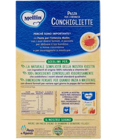  Italian Gourmet E.R. Mellin Conchigliette Pack of 6 conchigliette pasta 280g + Italian Gourmet Polpa 400g - Buy Online on GoSupps.com