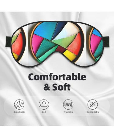 Round Palette Unisex Adjustable Blackout Sleep Eye Mask - Perfect for Travel Yoga Office Naps | International Shipping - Buy Online on GoSupps.com