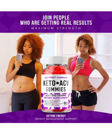 ACV Fast Formula Keto Gummies - Advanced B12 & Beet Root Juice Dietary Supplement (60 Gummies) - Buy Online on GoSupps.com
