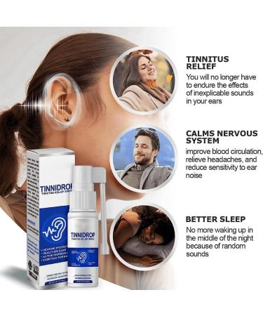 Tinnitus Relief Spray Tinnitus Relief for Ringing Ears Ear Tinnitus Sprays Ear Drops for Tinnitus Effective Herbal Drops for Tinnitus Blocked Ears Treatment Ear Noise Spray Ear Ringing Treatment Oil - Buy Online on GoSupps.com