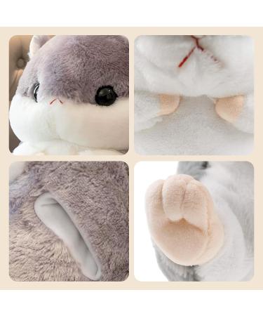 MUZIRI KINOKOO Cute Hamster Plush Pillow Blanket - Soft Folding Throw for TV, Sofa, Office, and Plane - Beiges - Buy Online on GoSupps.com