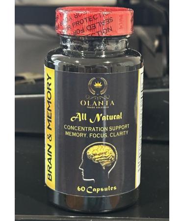 OLANTA TRADE SOLUTION Memory Pills for Brain - Support Immunity Energy Support Support Sharpness with Ginkgo Biloba - 1 Bottle 60 Capsules