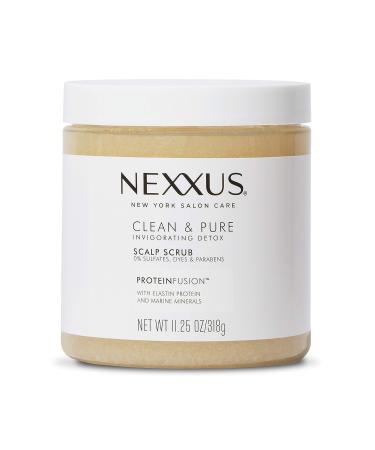 Nexxus Clean & Pure Sulfate-Free Scalp Scrub Exfoliating and Nourishing Hair Treatment Detox Hair Care 11.25 oz