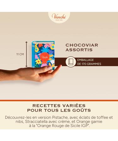 Venchi - Mini Livre en M tal 6 Chocolats Chocoviar Assortis 117 Gr Sans Gluten Collection Printemps Venchi Teresa Rego Id e Cadeau - Buy Online on GoSupps.com
