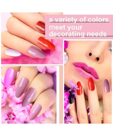 Kalolary Artificial Nails Set - 720 Stiletto & Almond Full Cover Nails in 30 Colors - Perfect for Salon Use - Includes File & Nail Pencil for Women & Girls - Buy Online on GoSupps.com