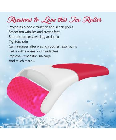 LATME Ice Roller for Face Eyes Womens Gifts Face Roller Massager Puffiness Migraine Pain Relief and Minor Injury Red - Buy Online on GoSupps.com