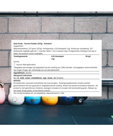 NOW Foods: Taurine Nervous System Health 8 oz - Buy Online on GoSupps.com