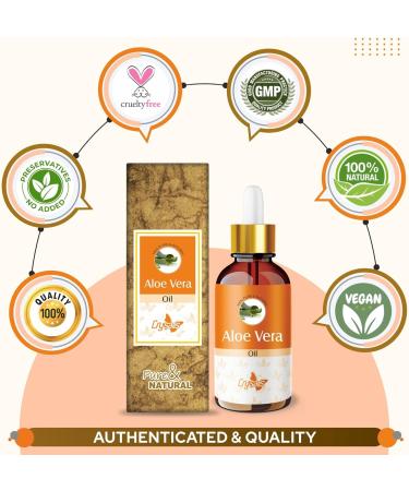 Crysalis Aloe Vera(Aloe Barbadensis Miller) Oil|100% Pure & Natural Undiluted Essential Oil Organic Standard For Skin & Hair Care|Provides Moisturisation& Skin & Hair (100ML) - Buy Online on GoSupps.com