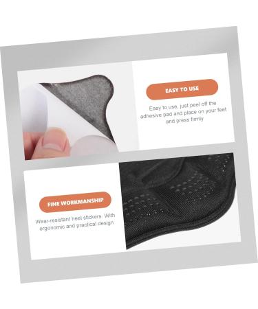 FOMIYES 25 Pairs Anti-Wear Stickers for Heels - Self-Adhesive Insoles & Replaceable Heel Pads for Comfortable Outdoor Wear - Black Foot Grips (5 Pcs - Buy Online on GoSupps.com