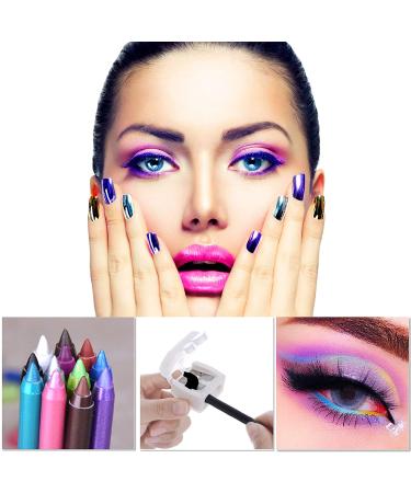 Glitter Eyeliner Pen Set - 12 Colored Waterproof Eye Liners for Women - Long-Lasting Professional Makeup - Colorful Set 02 - Buy Online on GoSupps.com