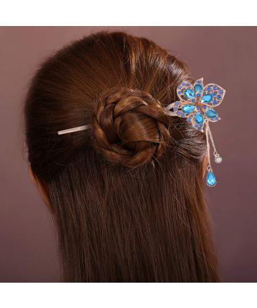 Beaupretty Vintage Metal Hairstick - Crystal Hair Jewelry Japanese & Chinese Chopsticks Retro Picks & Headgear (Random Color) - Buy Online on GoSupps.com