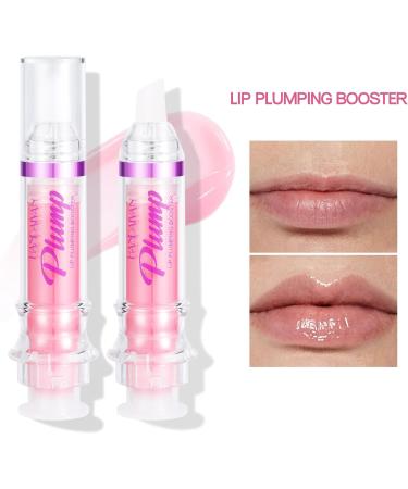 Chili Extract Plumping Lip Oil - Clear Pink Instant Plumper Gloss for Hydrated Lips (05#) - Buy Online on GoSupps.com