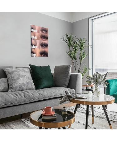 UTWEXZKGE Eyelash Extension Poster - Aesthetic Canvas Art for Beauty Salons | 16x24in (40x60cm) Wall Decor - Buy Online on GoSupps.com