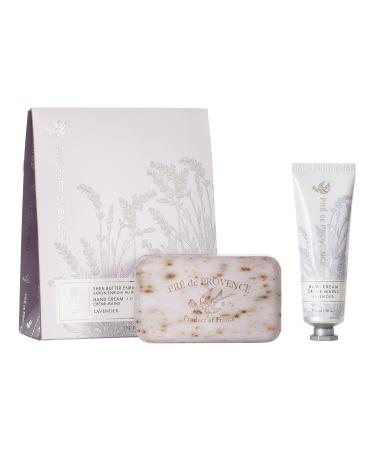 Pre de Provence Gift Set Collection 150 Gram Soap Bar & 1 fl oz Hand Cream Lavender (5319)