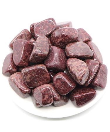 Crystal Hole Natural Red Spot Jasper Quartz Crystals and Stones Tumbled Bulk Specime Stones Home Aquarium Decoration Crystal Hole
