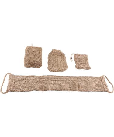 Exfoliating Jute Bath Sponge & Back Scrubber - Body Scrubbers for Dead Skin Removal | International Shipping Available - Buy Online on GoSupps.com