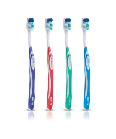 GUM 461 Super Tip Toothbrush - Compact Head, Soft Bristles (12 Count) - Bulk Samples - Buy Online on GoSupps.com