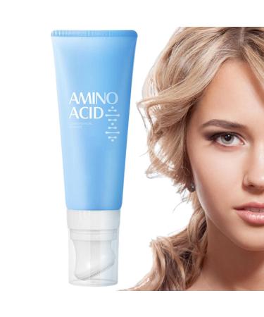 LINGJIONG Aciamino Facial Cleanser Soft Foam with Brush 120g Daily Foaming Facial Cleanser for Sensitive Skin Facial Moisturizer Lingjiong