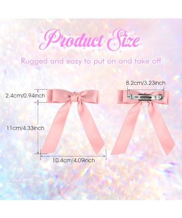 Ouligay 6pcs Tassel Hair Bows with Long Tail - Hair Ribbon Bow Clips for Women and Girls - Buy Online on GoSupps.com