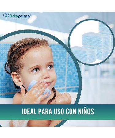 24 Disposable One-Way Sponges for Babies & Adults - Soft Clean Skin Soap Towels | International Shipping - Buy Online on GoSupps.com