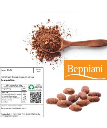 Beppiani Cacao Amaro Powder - 1 kg - Professional Product - Packaged in Italy - Suitable for all preparations - Buy Online on GoSupps.com