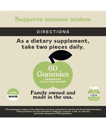 Complete Natural Products Green Apple Cider Vinegar Gummies - 60 Count Fermented with The Mother - Buy Online on GoSupps.com