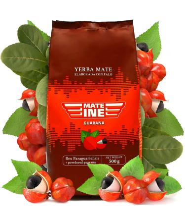 Mateine Yerba Mate Tea with Guarana - 500g | Premium Neutral Flavor | International Shipping Available - Buy Online on GoSupps.com
