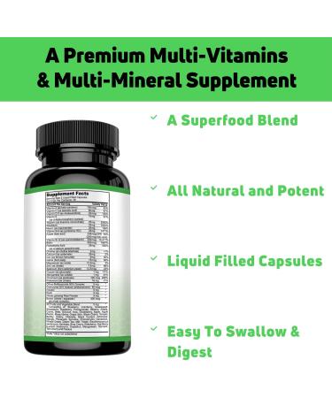 SHIFAA NUTRITION Halal Multivitamins for Women Men & Adults | 30 Servings | Iron, Vitamin A, B6, B12, Biotin, Niacin, C, D3, E, Zinc, Calcium, Folic Acid, CoQ10 - Buy Online on GoSupps.com