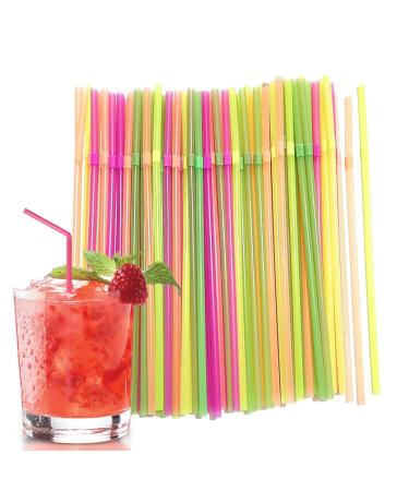 Drinking Straws | Flexible Cocktail Bachelorette Drinking Straws Colorful Flexible Drink Straws Supplies for Bridal Shower Gatherings