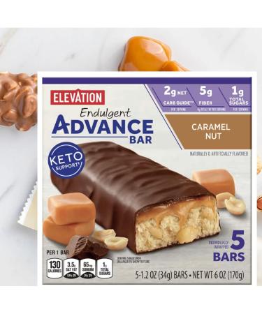**Elevation Caramel Chocolate Nut Roll Bar | Keto-Friendly Snack | Deliciously Rich & Satisfying | 7.76oz (220g) | Perfect for On-the-Go Energy | Low-Carb High-Flavor!** - Buy Online on GoSupps.com