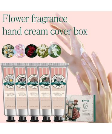 Plant Fragrance Hand Cream Gift Set - 5 Mini Moisturizers for Cracked Hands | Best Hand Care Cream | Hydrating 1g Each - Buy Online on GoSupps.com