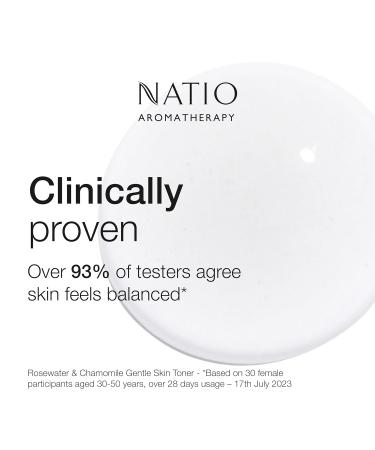 Natio Australia Aromatherapy Rosewater & Chamomile Skin Toner - Alcohol-Free Gentle Face Toner for Oily Dry & Sensitive Skin - 8.4 oz - Buy Online on GoSupps.com