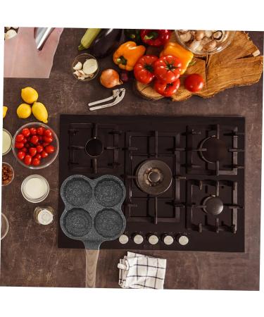 PRETYZOOM 1pc Hamburger Pancake Pan Mini Pan Pancake Maker Pan Kitchen Accessory 4 Hole Omelette Pan Egg Pan for Gas Stove Omelette Frying Pan Medical Stone Fried Eggs Egg Plate - Buy Online on GoSupps.com
