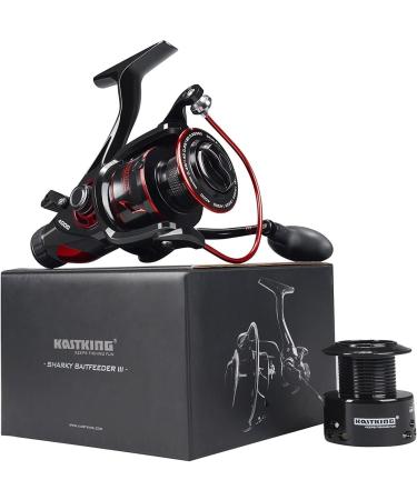 KastKing Sharky Baitfeeder III Spinning Reel - 6000 Size with Carbon Fiber Drag and 10+1 SS BB for Live Liner Bait Fishing - Buy Online on GoSupps.com