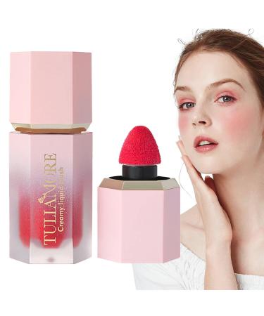Ceolup Liquid Blusher Waterproof Cream Blusher Liquid Blush Natural and Durable Stain Resistant for Women Eye Cheek and Lip Makeup Ceolup