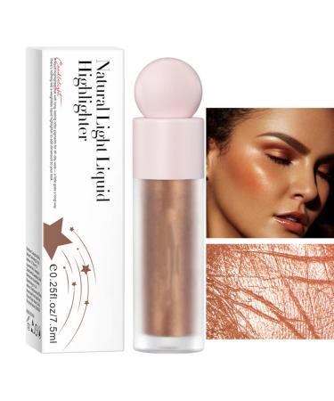 Liquid Body Highlighter | Face Illuminator Liquid Glow 2.4oz - Pearl Shadow Stick Highlight Face for Waterproof Makeup Voihamy