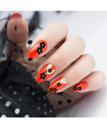 3D Flower Nail Charms Set with Rhinestones & Tweezers - Spring Blossom Petal Design for DIY Nail Art Decorations - Buy Online on GoSupps.com