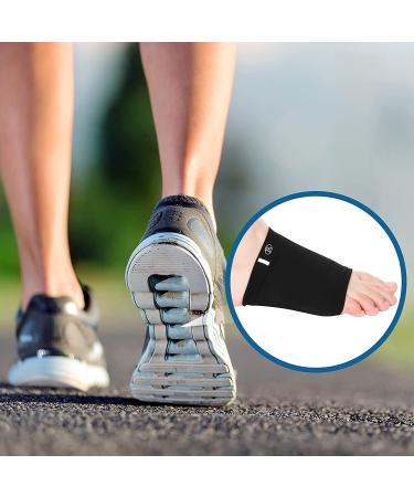 4 Pairs Compression Arch Support Sleeves with Gel Pad for Flat Foot Pain Relief - Buy Online on GoSupps.com
