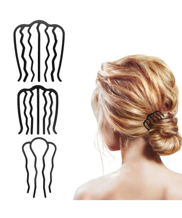 Vintage Meatball Hair Styling Tool Set - 3 PCS Hair Fork Clip & Combs for Updo Bun - Women's Hair Accessories - Buy Online on GoSupps.com