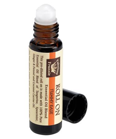 Tummy Ease Essential Oil Blend Pre-Diluted Roll-On 10 ml Tangerine Spearmint Ginger and Fennel by Fabulous Frannie