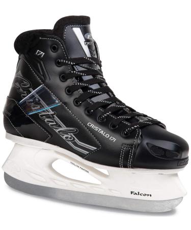 Botas - CRISTALO 171 - Women's Ice Skates | Made in Europe (Czech Republic) | Color: Black or White Black Women's 8.5
