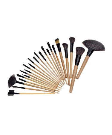 Afunti 24-Piece Professional Makeup Brush Set - Essential Cosmetic Brushes with PU Leather Bag for Flawless Application - Buy Online on GoSupps.com