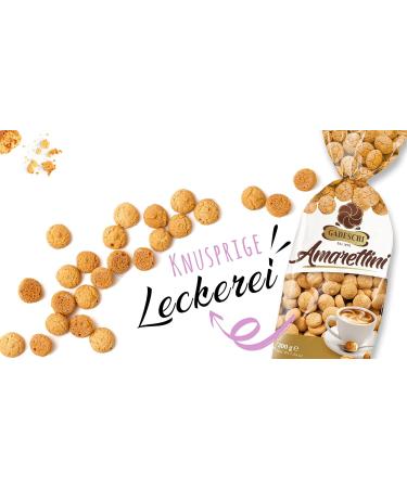 Buy Gadeschi Amarettini (15x200g) | Authentic Italian Apricot Seed Pastries | 3kg Coffee Cookies | International Shipping Available - Buy Online on GoSupps.com