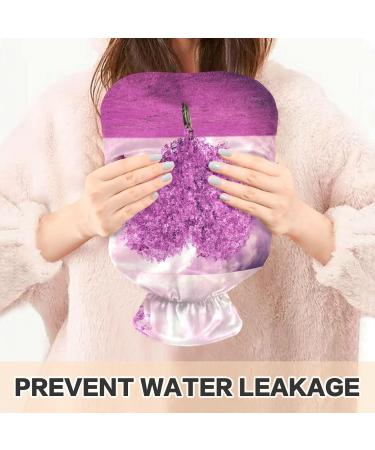 NAANLE Lavender Heart Tree Hot Water Bottle - 2L Transparent Heat Bottle for Back Pain Relief & Cold Therapy | International Shipping Available - Buy Online on GoSupps.com