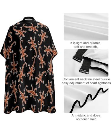Buy Brown Lizards Professional Hair Cutting Cape - Salon Apron with Snap Closure for Barbers & Hairdressers | International Shipping - Buy Online on GoSupps.com