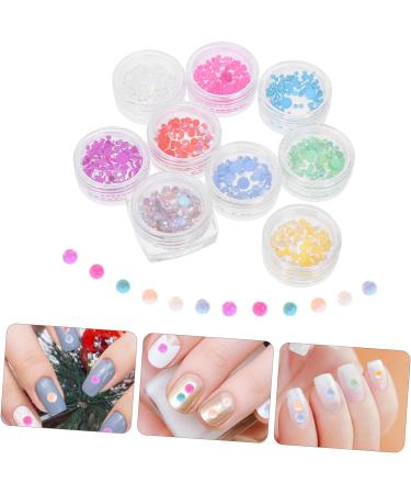 minkissy 9 Boxes Nail Decoration Jewlery Beads for Makeup Gems for Nails Nail Beads Gems for Acrylic Nails Jewels for Nails Acrylic Nail Gems Nail Art Beads Kit Mini Beads Glass Small Beads - Buy Online on GoSupps.com