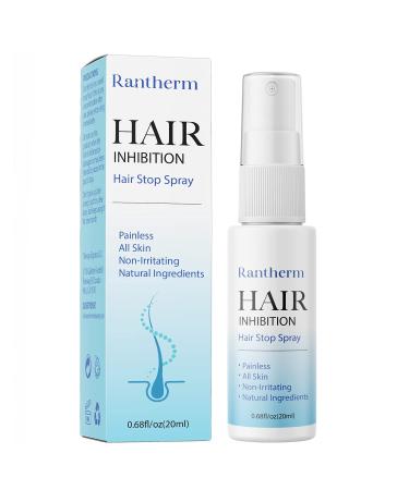 RANTHERM Hair Removal Spray, Hair Inhibitor, Stop Hair Growth, Hair Inhibiting and Reducing to Stop Hair Growth, Natural Ingredient, Non-Irritating Hair Removal Spray for Women and Men